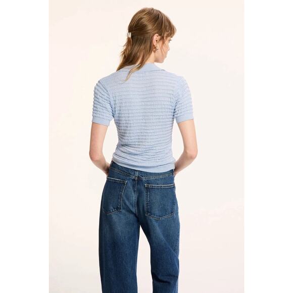 FRAME Smocked Polo - Picture 2 of 5